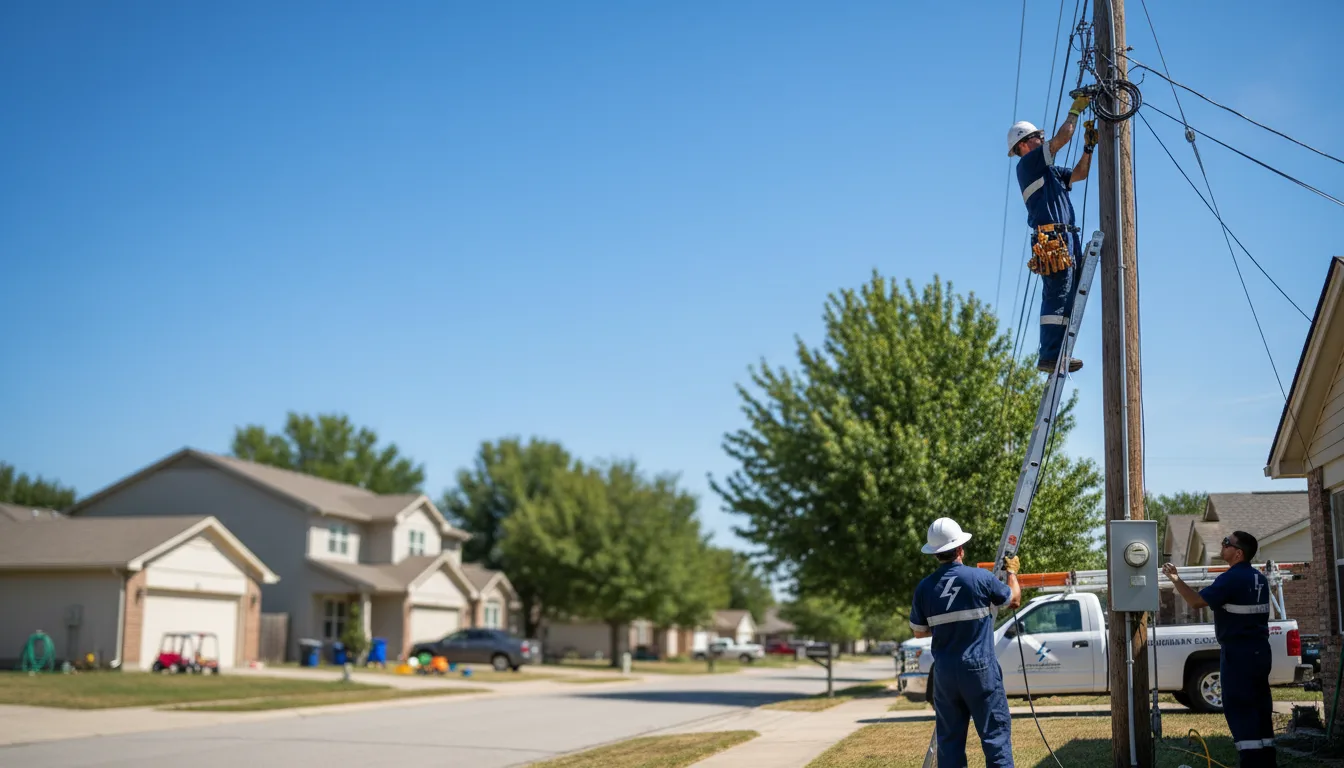 Residential electrician providing installation services in Griswold, CT